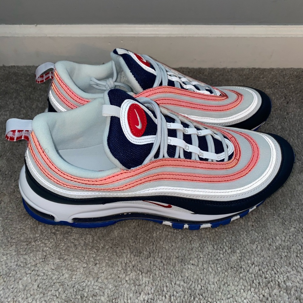 Air max 97- white, university red, obsidian